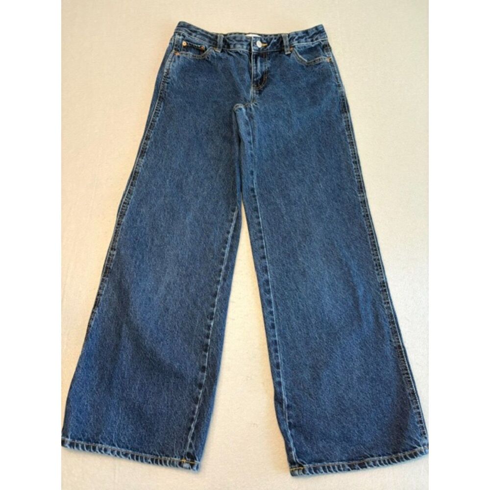 Pacsun Casey Low Rise Baggy Jeans Womens 27 Dark Wash Slouchy Street Heavy Denim